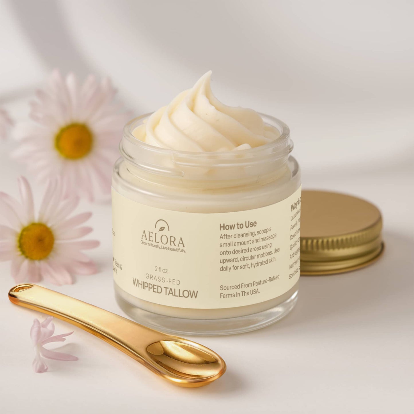 AELORA™ Grass-Fed Whipped Tallow Balm